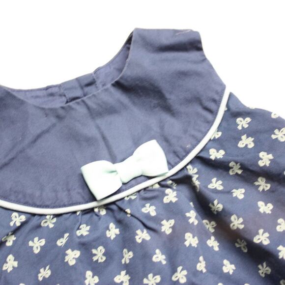 Janie and Jack Dress Baby Girls Size 3-6m Blue Bow 2010 - Picture 2 of 5